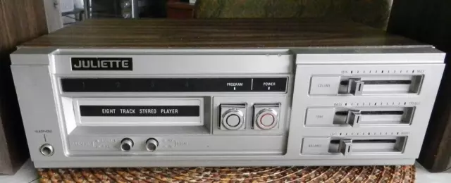 Vtg Juliette C-010R 8 Track Player RARE Quadraphonic Stereo PARTS / REPAIR