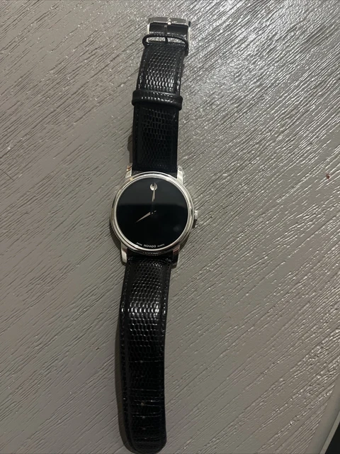 Orologio da uomo Movado Museum Quadrante Nero