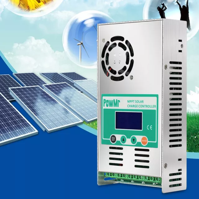 Regulador de carga solar regulador solar 60 amperios MPPT regulador de carga solar pantalla LCD coche 12-48V