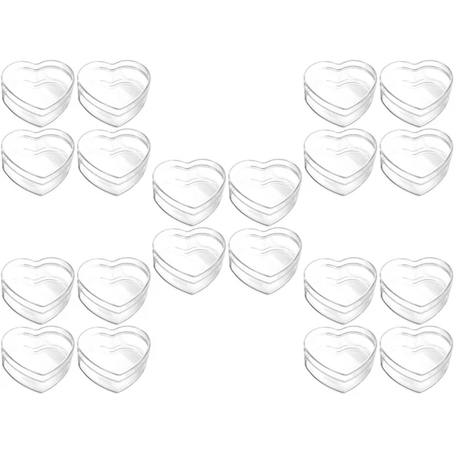 20 PIEZAS pequeñas cajas de tratamiento adorable forma de corazón contenedor de dulces