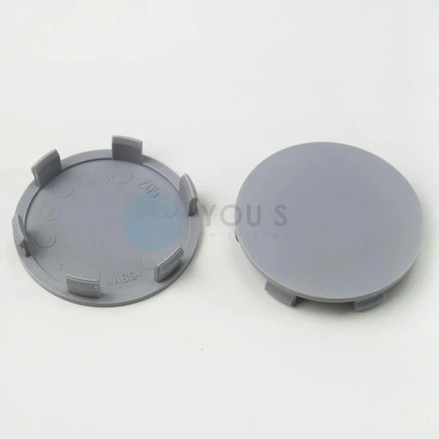 thumbnail interactive-video image 1 of 4x Black Silicone Hub Cap Stickers – 60.0mm To 56.0mm – Grey – Z05 – Made In Germany 1 of 2