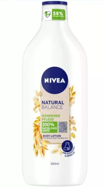 2 Stück NIVEA Natural Balance HAFER Body Lotion 350 ml  100 % natürlichem Hafer