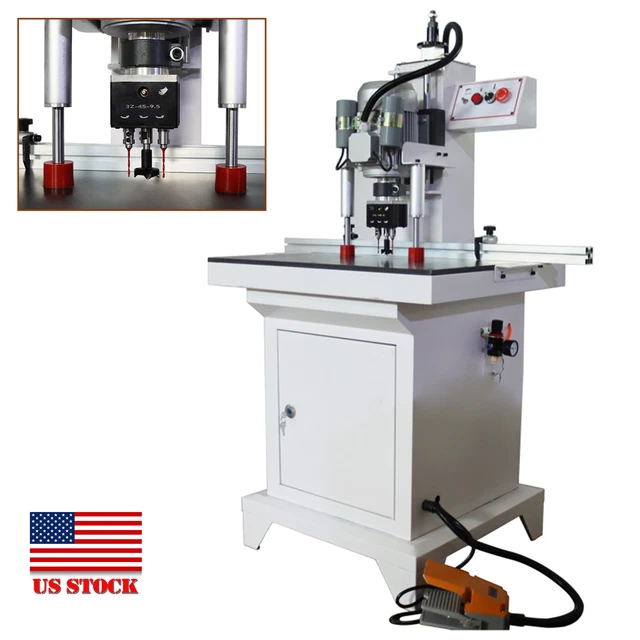 1.5kW Pneumatic Hinge Drilling Boring Insertion Machine Single Head Drill 110V