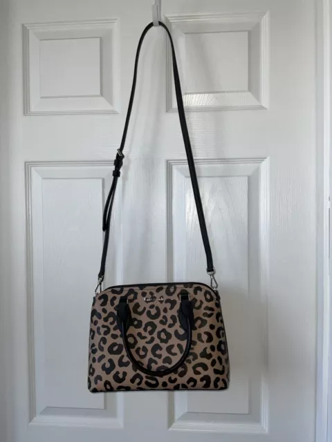 Kate Spade New York Darcy Leopard Small Satchel Crossbody