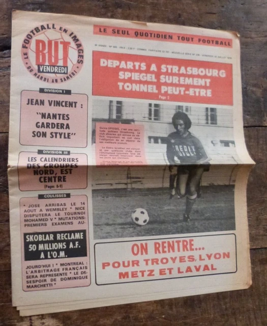 Journal L'Equipe Du 25/02/74 - Football : Strasbourg, Nantes, Bordeaux, Saint-Etienne