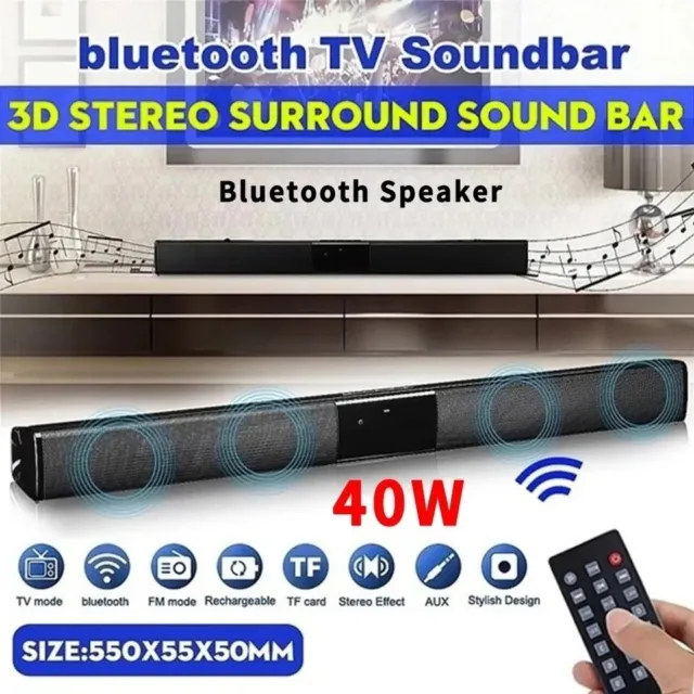 Acheter Barre de son Bluetooth sans fil 40W, haut-parleur TV