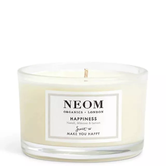 NEW Neom Organics London Happiness Travel Scented Candle SALE