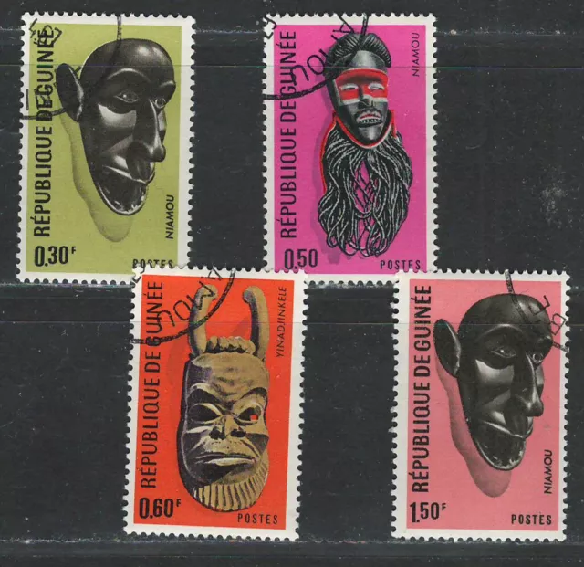 Republica Guinea  Very Fine MNH Precancel Stamps Set " African  Masks "