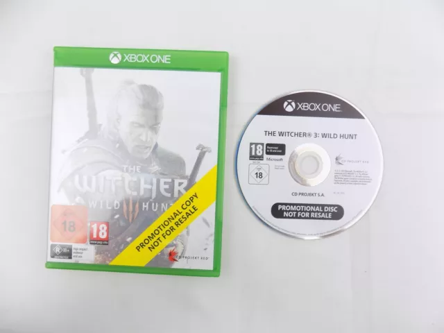 Mint Disc Xbox One The Witcher III Wild Hunt Promotional Copy - Free Postage