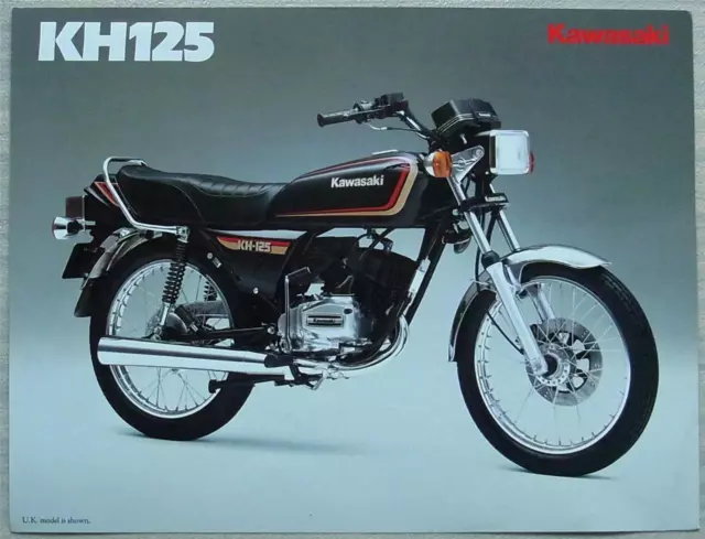 KAWASAKI KH125-K5 MOTORCYCLE Sales Specification Leaflet c1990 #99943-1745 IX-IX