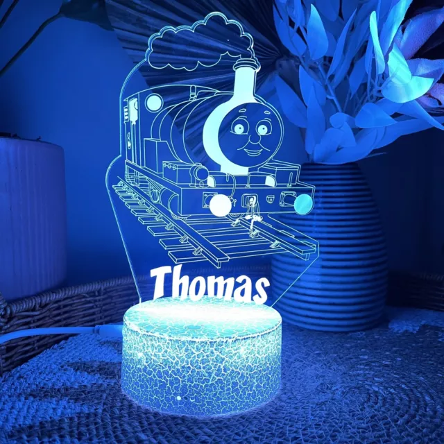 Personalised THOMAS TANK engine  table lamp night light Birthday gift