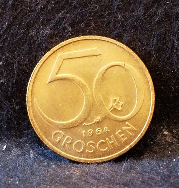 1964 Austria proof 50 groschen, KM-2885