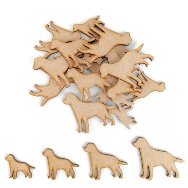 Dog Puppy Friend MDF Craft Shapes Wooden Blank Tags Decoration Embellishment