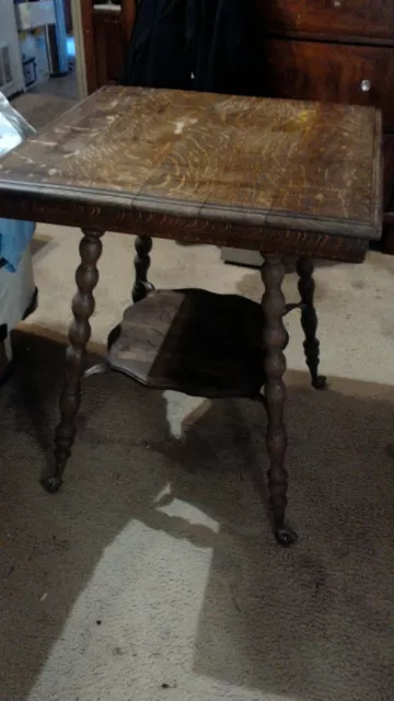 Antique Claw and Ball Foot Parlor Side Table