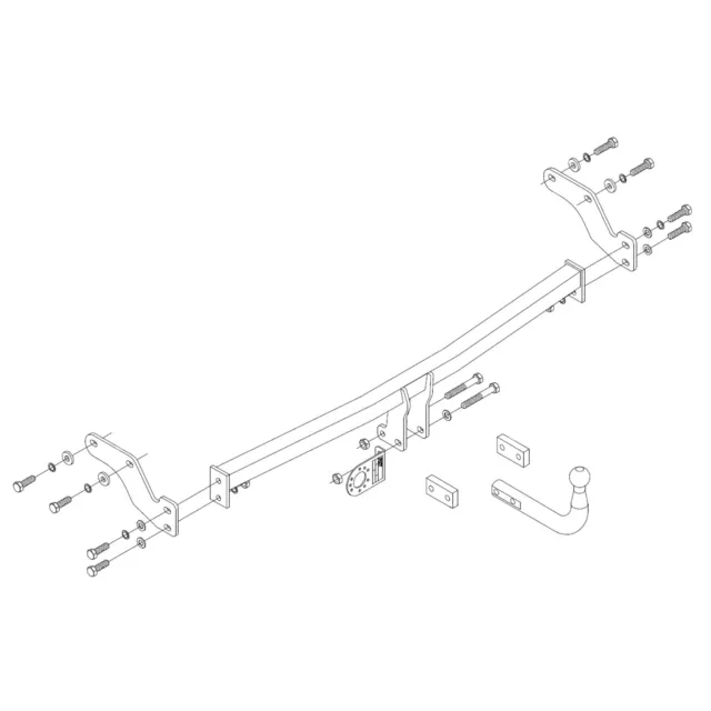 PCT Anhängerkupplung für Hyundai i10 2011-2014 - Schwanenhals Anhängerkupplung