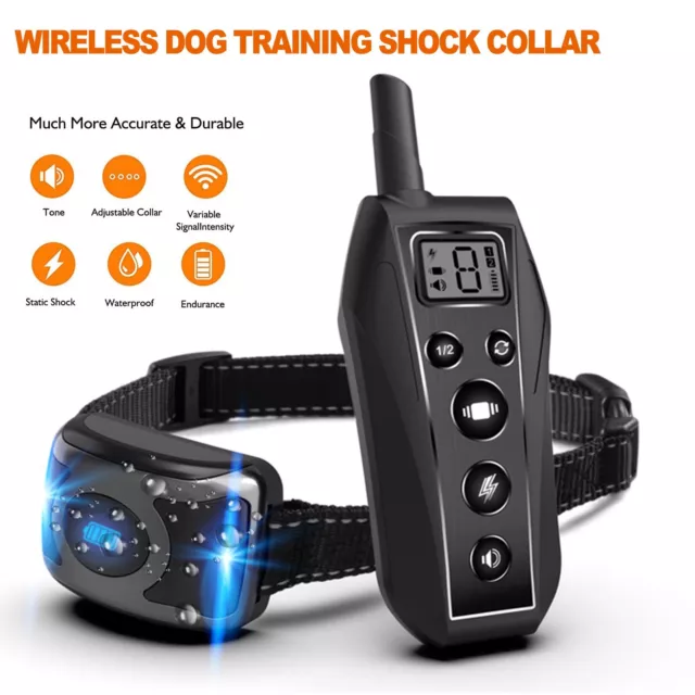 650 YD Remote Dog Training Shock Collar Waterproof for Small Medium Large Dogs