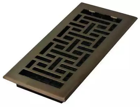 Decor Grates Ajh410-Rb Floor Register, 4 X 10, Rubbed Bronze