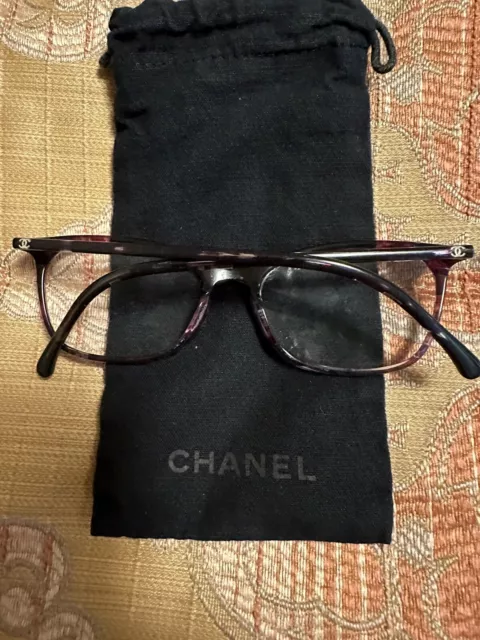 AUTHENTIC CHANEL 3106 c.568 Black Brown Womens Eyeglasses Frames 52-16-130  Italy $149.99 - PicClick