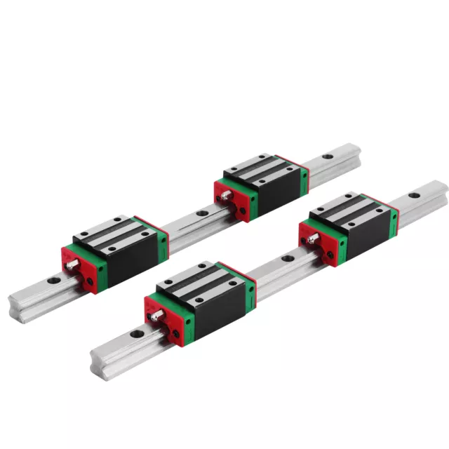 VEVOR VEVOR Linear Rail Guide 2X SBR20-650mm Linear Slide Rail + 4 SBR20UU  Block for Automated Machines and Equipments