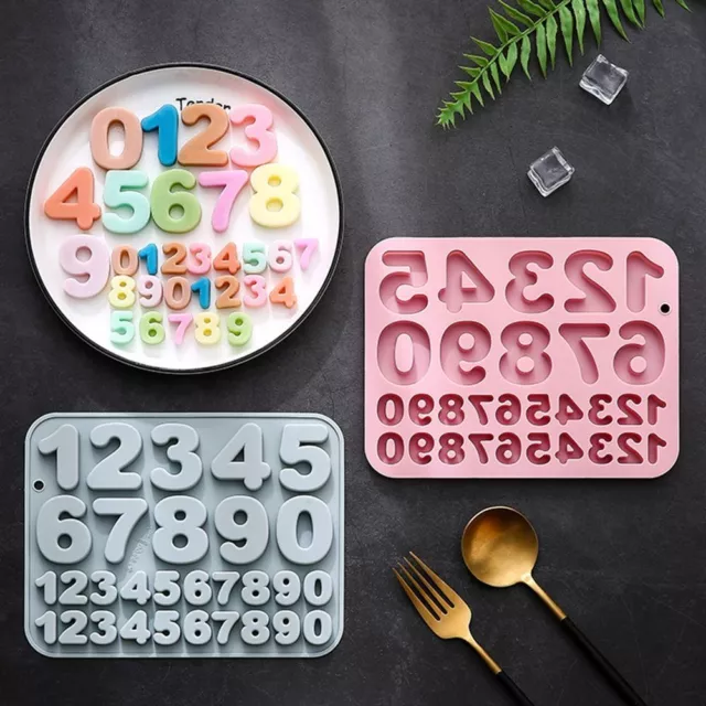Baking Tool Arabic Numerals Silicone Mold Handmade Soap Mould