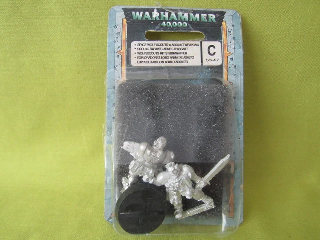 A20 Warhammer 40K Space Wolves Army- Scouts In Blister Oop Metal Models A20 Warhammer 40K Space Wolves Army- Scouts In Blister Oop Metal Models