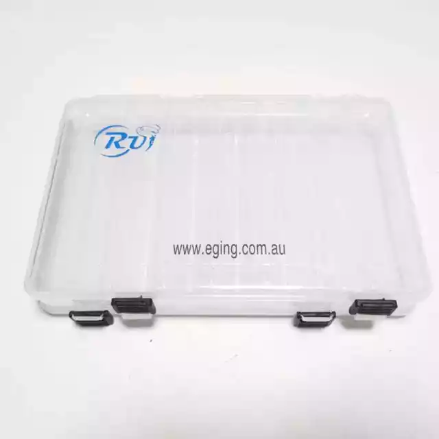 RUI SQUID JIG Case Fishing Lure Box EGI container double sided storage 14  slots $12.37 - PicClick