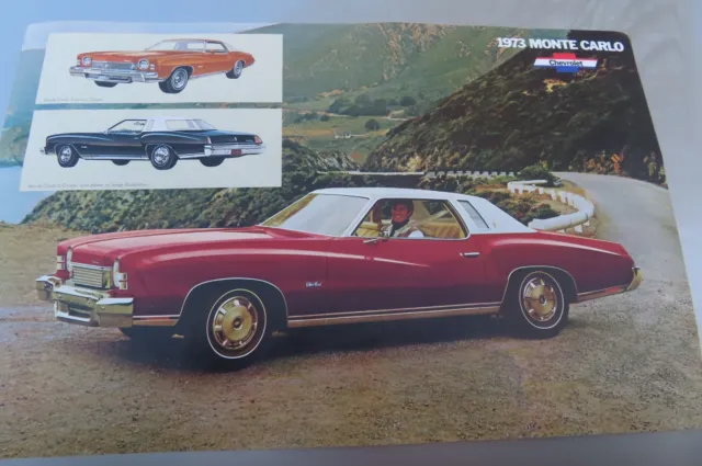 1973 Chevrolet Monte Carlo  ORIGINAL DEALER BROCHURE ( WITH OPTIONS & FEATURES )