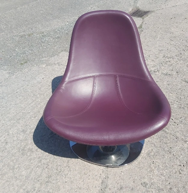 2000’S IKEA TIRUP ‘Egg Chair’ Designed By Carl Ojerstam LEATHER swivel