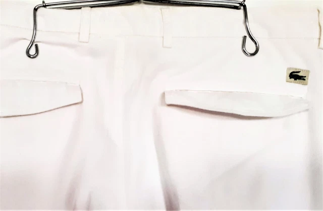 Pantalon homme blanc marque LACOSTE qualité originale