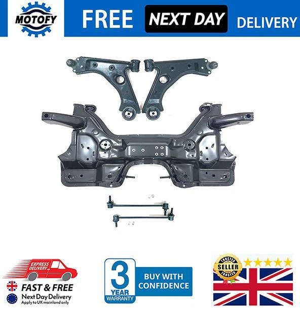 FRONT SUBFRAME KIT With Control Arms Rods For Vauxhall Corsa D 2006 