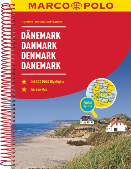 MARCO POLO Reiseatlas Dänemark 1:200.000 | Buch | 9783575016591