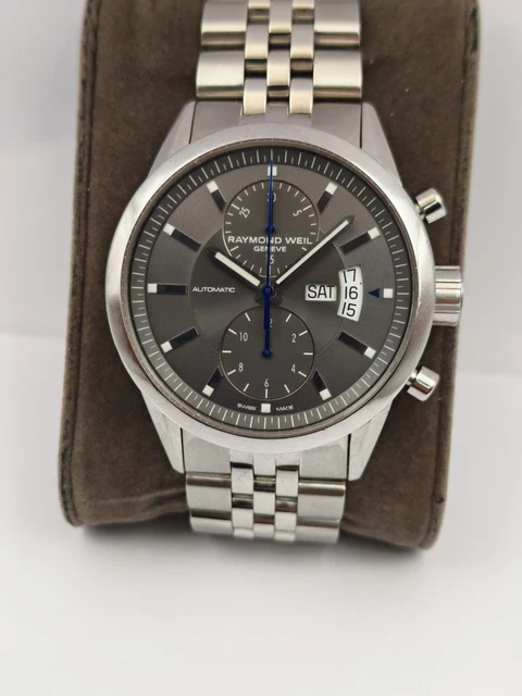 RAYMOND WEIL FREELANCER 7735-ST-60001 Chronograph Grey Dial 42mm