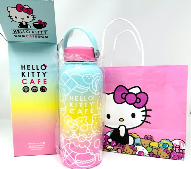 HELLO KITTY CAFE Exclusive Stainless Steel Thermal Thermos Water Bottle
