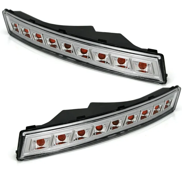 Frecce anteriori LED per VW Passat 3C in vetro trasparente cromato frecce EAGLE EYES