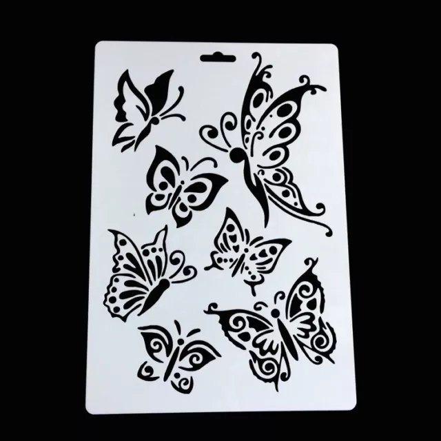 Stencils Crafts Templates Scrapbooking Butterflies Icing Airbrush Stencil