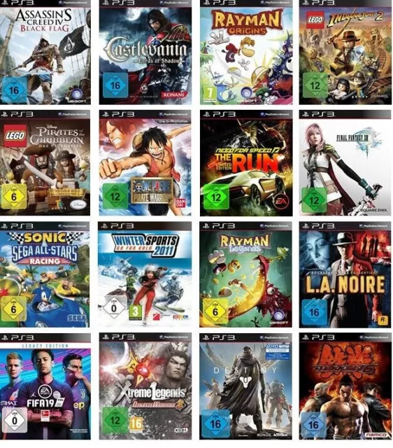 Playstation 3 Sony PS3 Spiele Auswahl Tekken LEGO GTA Fifa Uncharted God of War