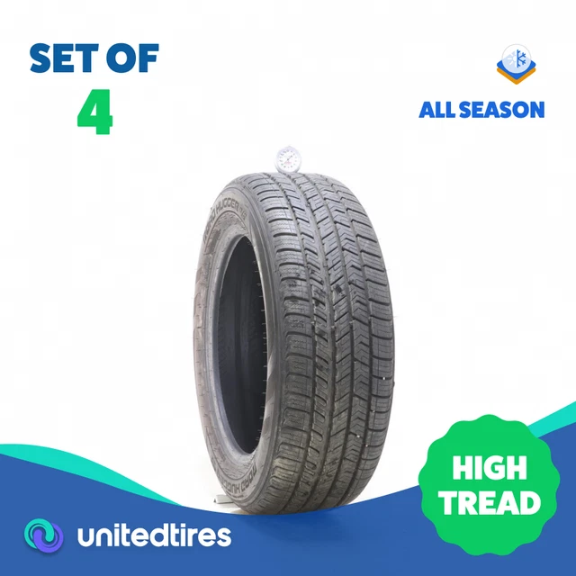 Set of (4) Used 205/55R16 Road Hugger GTP A/S 91H - 8.5/32