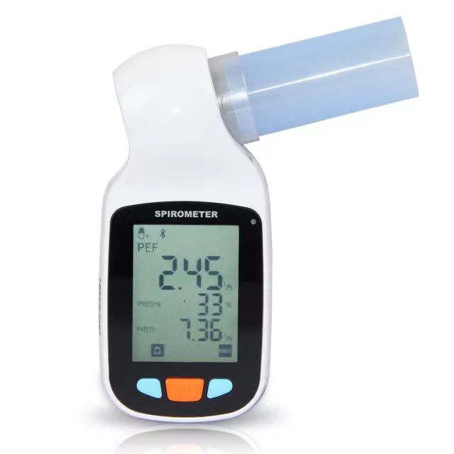 SP70B Digitales Farb-LCD-Spirometer Lungenfunktion Lungenvolumengerät,Bluetooth