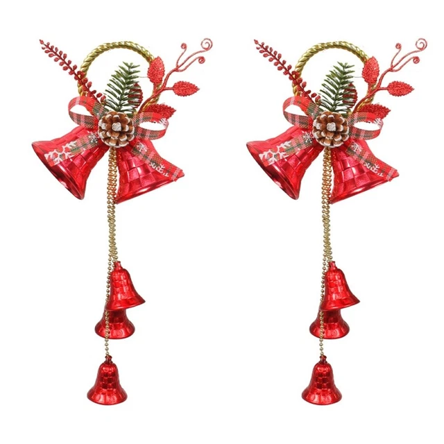 2x Lustige Hängen Anhänger Weihnachten Decor Zarte Weihnachten Glocke
