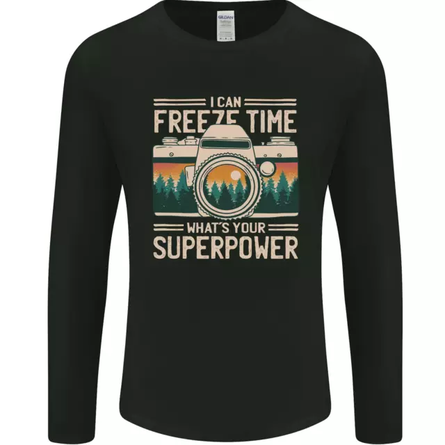 T-shirt da uomo Freeze Time Photographer fotografia fotografia