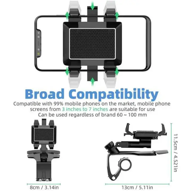 Universal Car Dashboard Mount Holder Stand Clamp Cradle Clip for Cell Phone GPS 2
