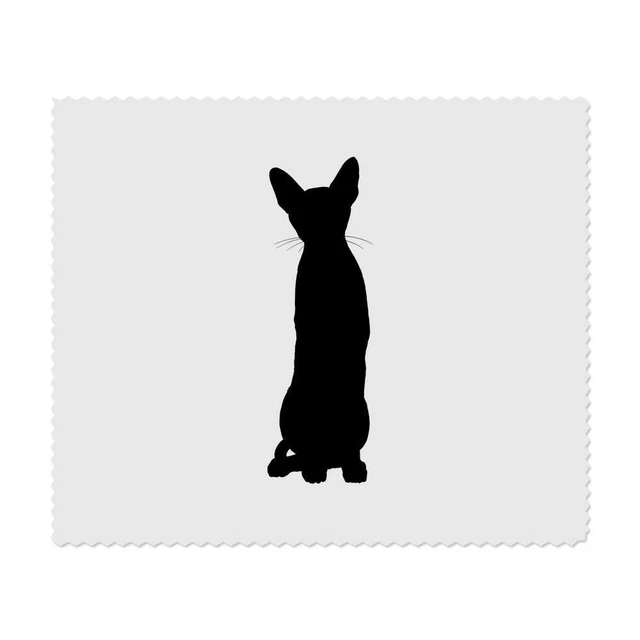 2 paños de limpieza de lentes 'Cornish Rex Silhouette' (LC00019568)