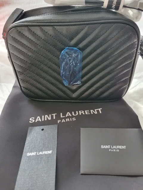 Yves Saint Laurent YSL Logo Lizard Embossed Two-way Shoulder bag Handb –  VintageShop solo