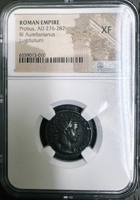 Probus. AD 276-282 BI Aurelianlanus Lugdunm NGC XF Nice cluster