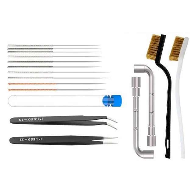 3D Printer Cleaning Tool Copper Wire Bust Toothbrush Nozzles Cleaning E3X3