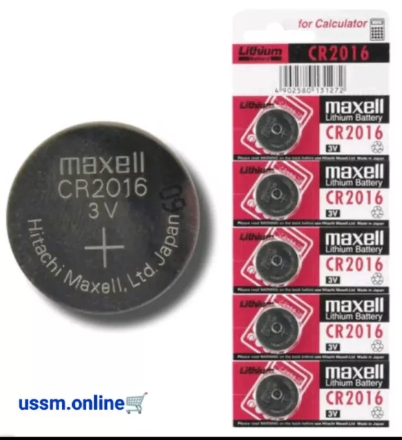 Pack×5 CR2016 brand new Hitachi MAXELL 3V LITHIUM Coin Cell Button batteries