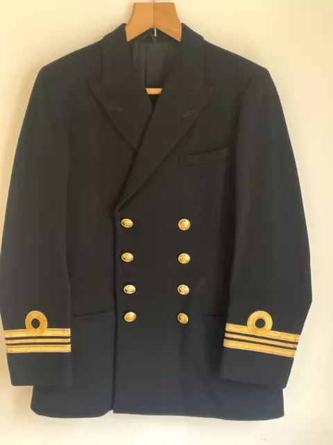 POST WW2 ROYAL Navy Jacket Officers Lieutenant Commander Dress Queens ...