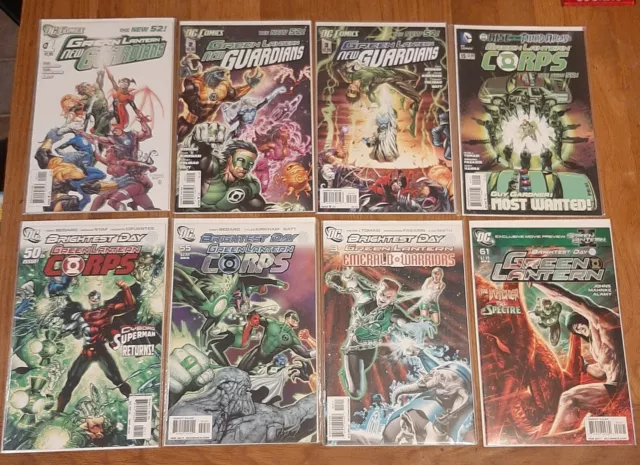 Green Lantern / GLC / New Guardians 8 Comic Joblot Bundle - DC Comics