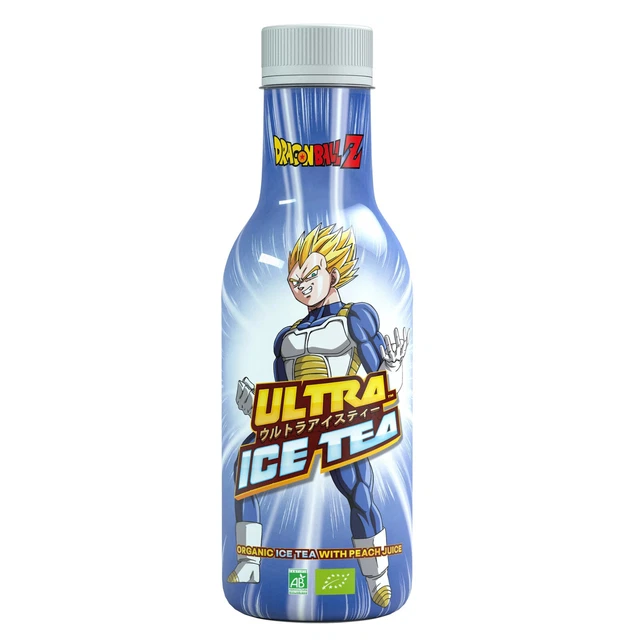 Ultra Ice Tea VEGETA Super Saiyan Dragon Ball Super Infuso di Tè a Pesca 500ml