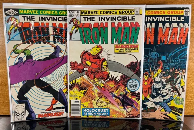 Bronze Age THE INVINCIBLE IRON MAN 146 147 148 First Appearance Backlash 1st Lot